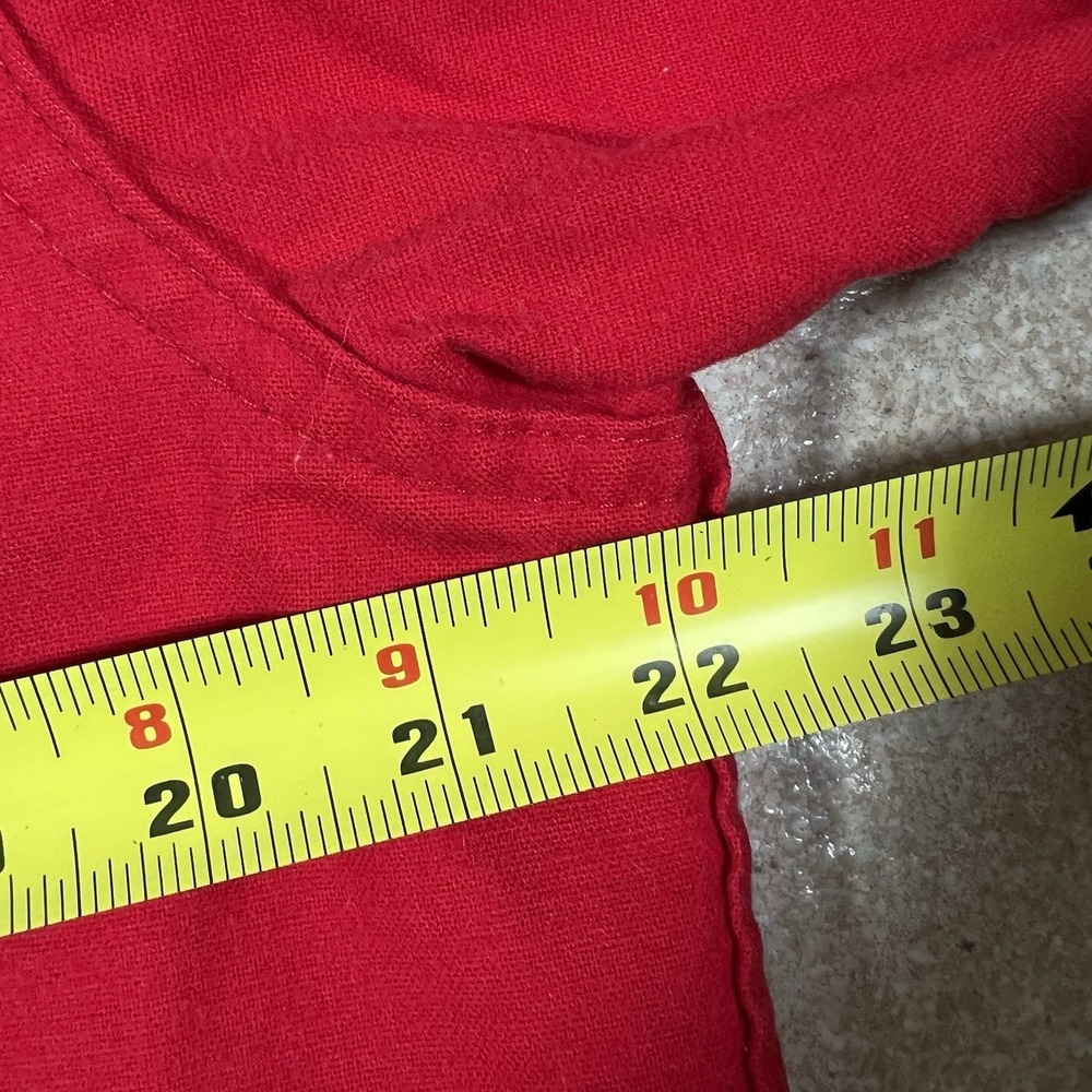 Vintage Woolrich Men's Shirt Red L Chamois Flannel Button Down Long Sleeve USA - Picture 6 of 7